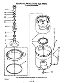 Agitator basket and tub