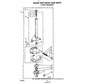 KitchenAid KAWE564WWH0 brake and drive tube diagram