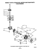 Brake, clutch, gearcase, motor and pump