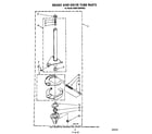 KitchenAid KAWE760WWH0 brake and drive tube diagram