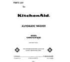 KitchenAid KAWE742WWH0 front cover diagram