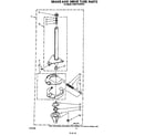 KitchenAid KAWE742WWH0 brake and drive tube diagram