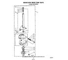 KitchenAid KAWE660WWH0 brake and drive tube diagram