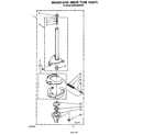 KitchenAid KAWE560WWH0 brake and drive tube diagram