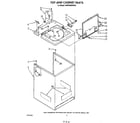 KitchenAid KAWE460WWH0 top and cabinet diagram