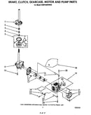 Brake, clutch, gearcase, motor and pump