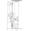 KitchenAid KAWE460WWH0 brake and drive tube diagram