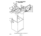 Whirlpool LA7700XWW0 top and cabinet diagram