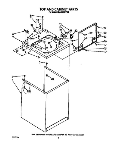 Top and cabinet