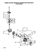Brake, clutch, gearcase motor and pump