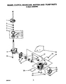 Brake, clutch, gearcase motor and pump