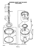 Agitator, basket and tub