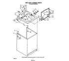 Whirlpool LA8400XWW0 top and cabinet diagram
