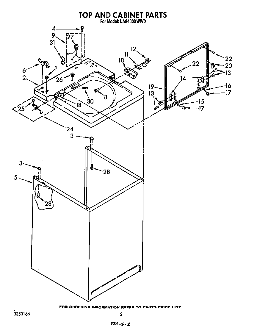 Top and cabinet