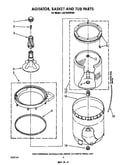 Agitator, basket, and tub