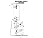 Whirlpool GLA5580XSW3 brake and drive tube diagram