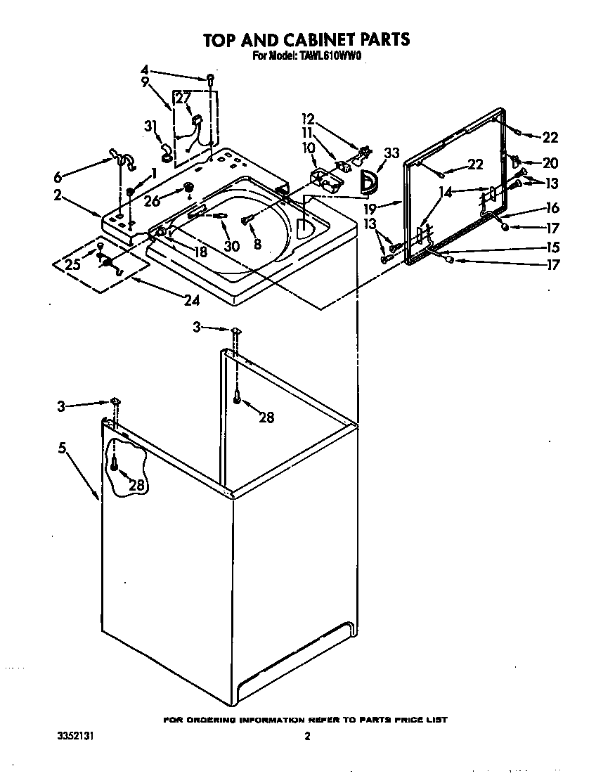 Top and cabinet