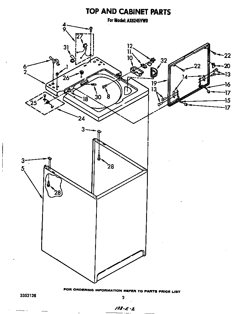 Top and cabinet