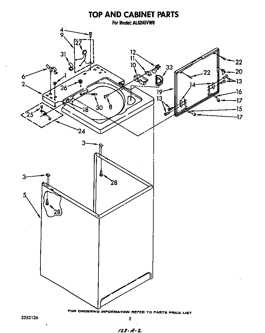 Top and cabinet