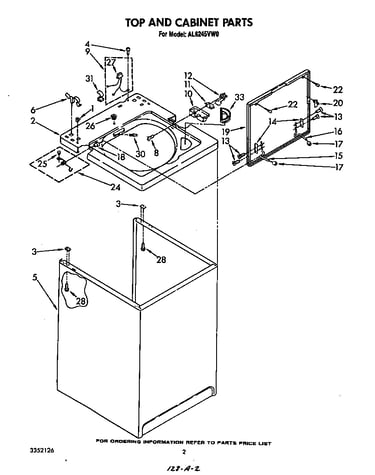 Top and cabinet