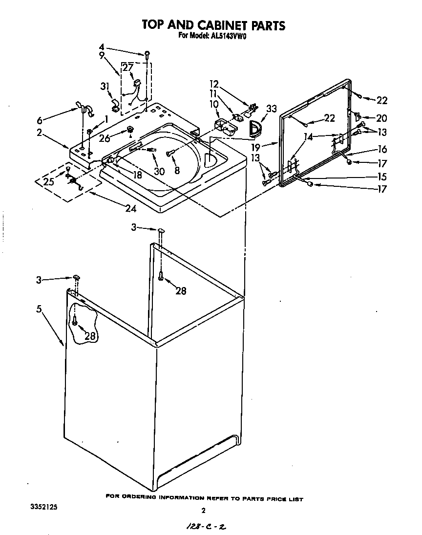 Top and cabinet