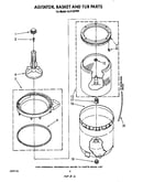 Agitator, basket and tub