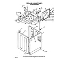 Whirlpool CA2751XWW0 top and cabinet diagram