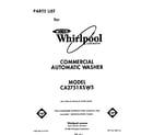 Whirlpool CA2751XSW5 front cover diagram