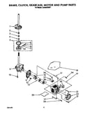 Brake, clutch, gearcase motor and pump