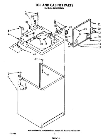 Top and cabinet