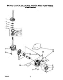 Brake, clutch, gearcase, motor and pump