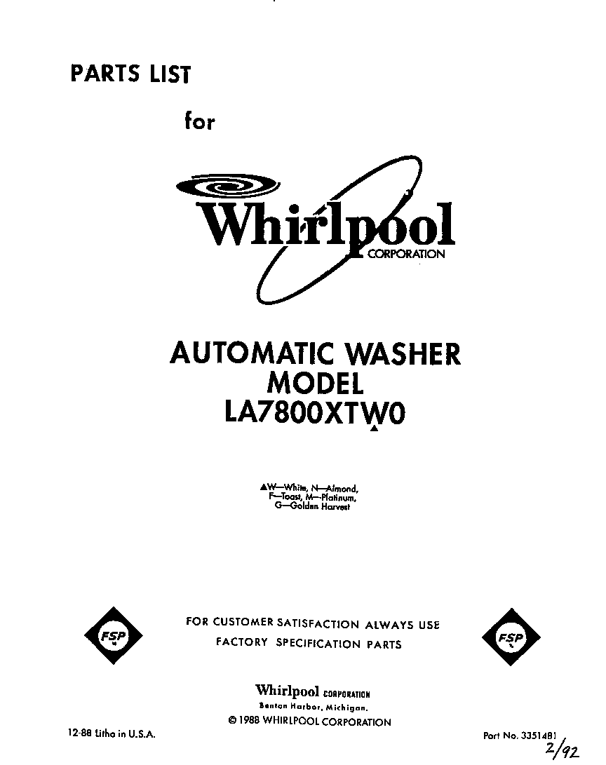 Front cover