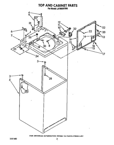 Top and cabinet