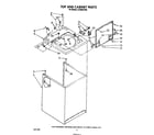 Whirlpool LA7000XTW0 top and cabinet diagram