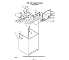 Whirlpool LA6800XTW0 top and cabinet diagram