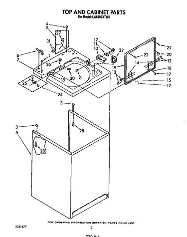 Top and cabinet