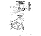 Whirlpool LA6090XTW0 machine base diagram