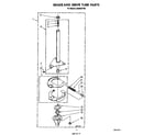 Whirlpool LA6090XTW0 brake and drive tube diagram