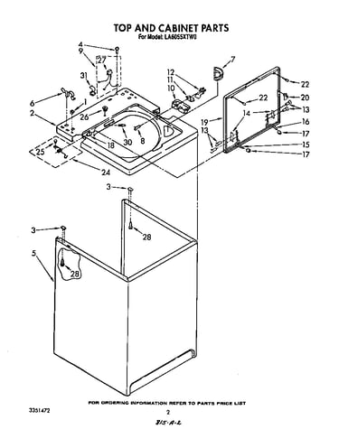 Top and cabinet