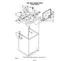 Whirlpool LA5580XTW0 top and cabinet diagram