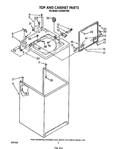 Top and cabinet