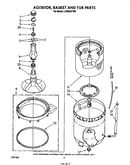 Agitator, basket and tub