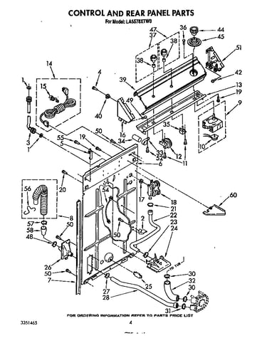 Control and rear panel