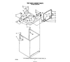 Whirlpool LA5530XTW0 top and cabinet diagram