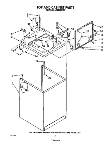 Top and cabinet