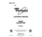 Whirlpool LA5420XTW0 front cover diagram