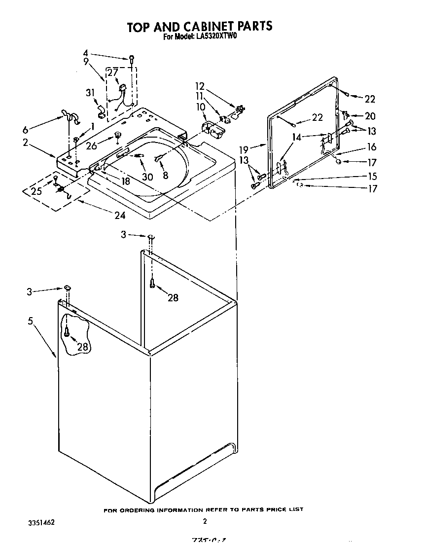 Top and cabinet