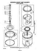 Agitator, basket and tub