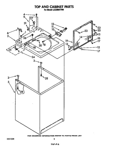 Top and cabinet
