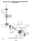 Brake, clutch, gearcase, motor and pump